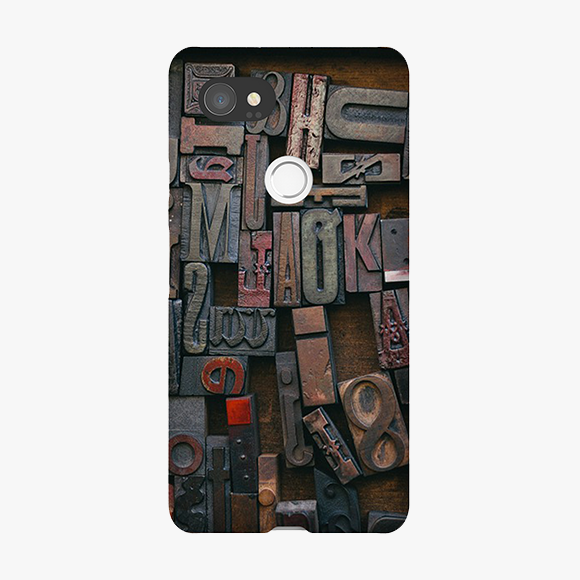 Alphabets On Wooden Block Google Pixel 2 XL Phone Case