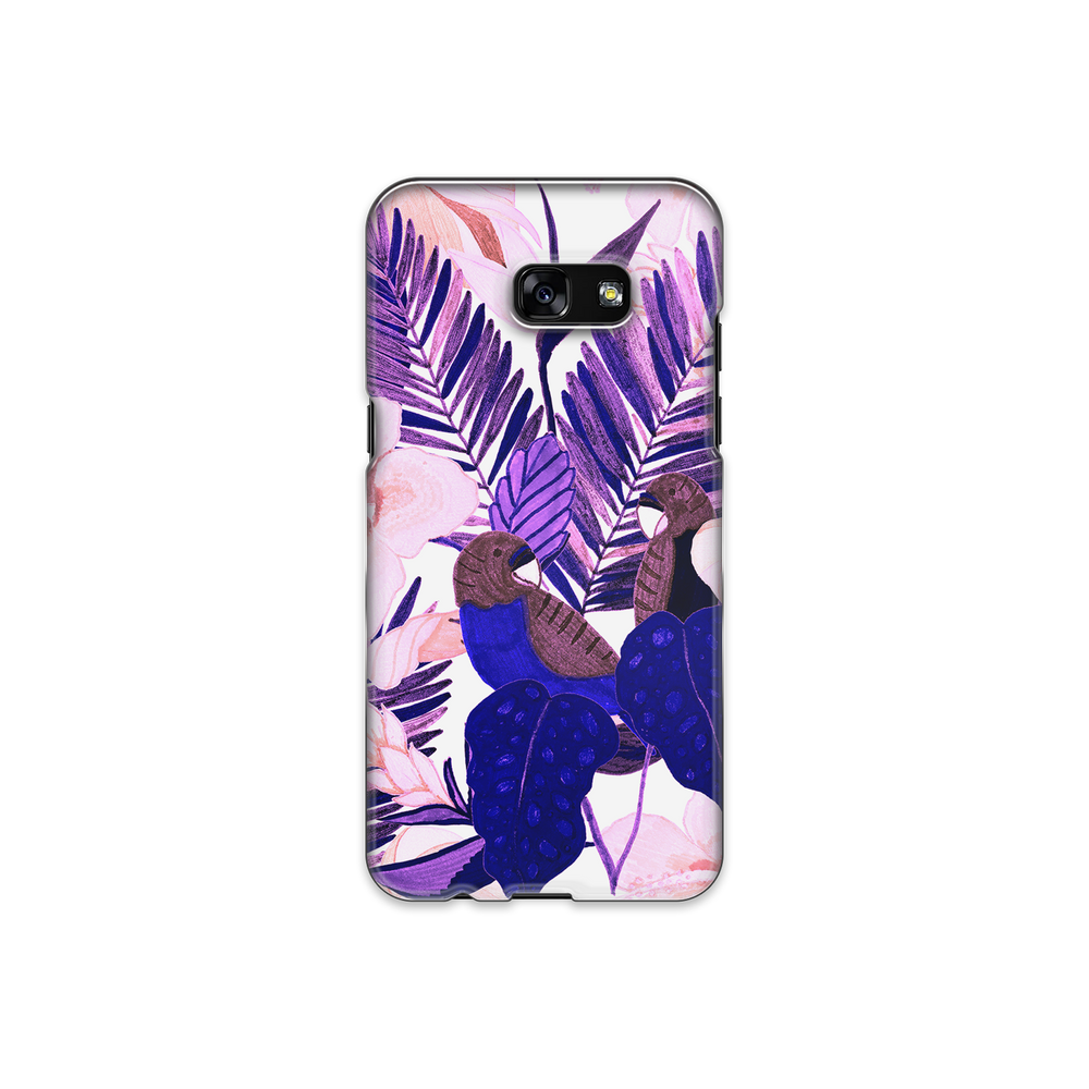 Purple and Pink Tropical Leaves Samsung Galaxy A5 (2017) Phone Case