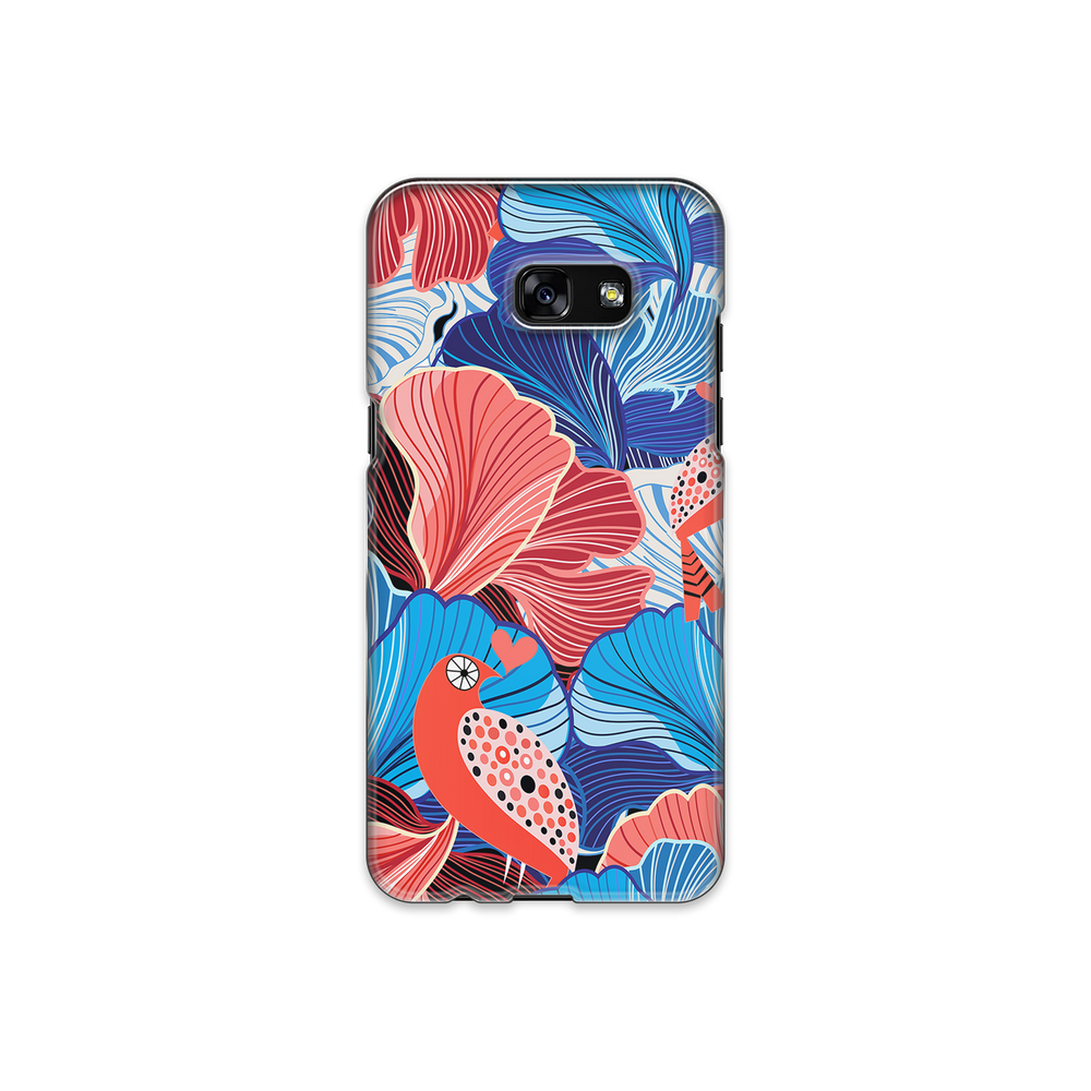 Blue and Red Floral Art Samsung Galaxy A5 (2017) Phone Case