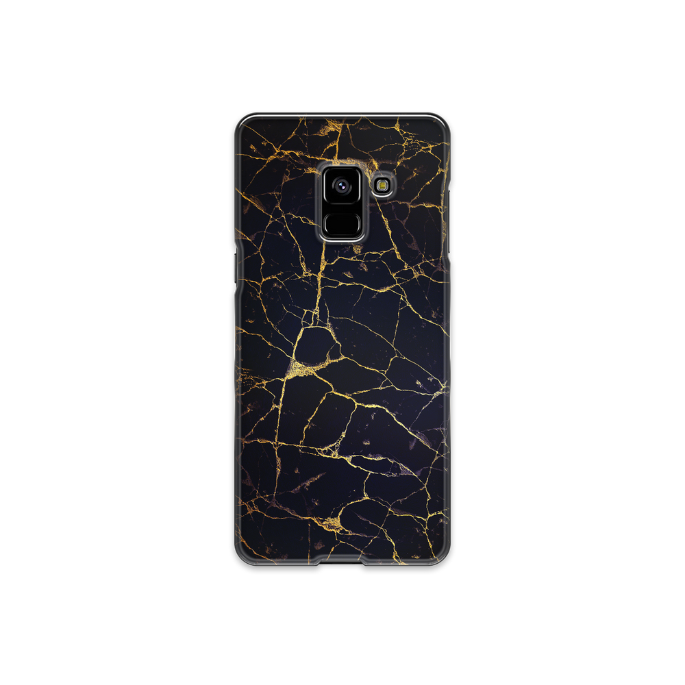 Black & Gold Marble Samsung Galaxy A8 Phone Case