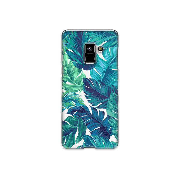 Green Tropical Leaves Samsung Galaxy A8 Phone Case
