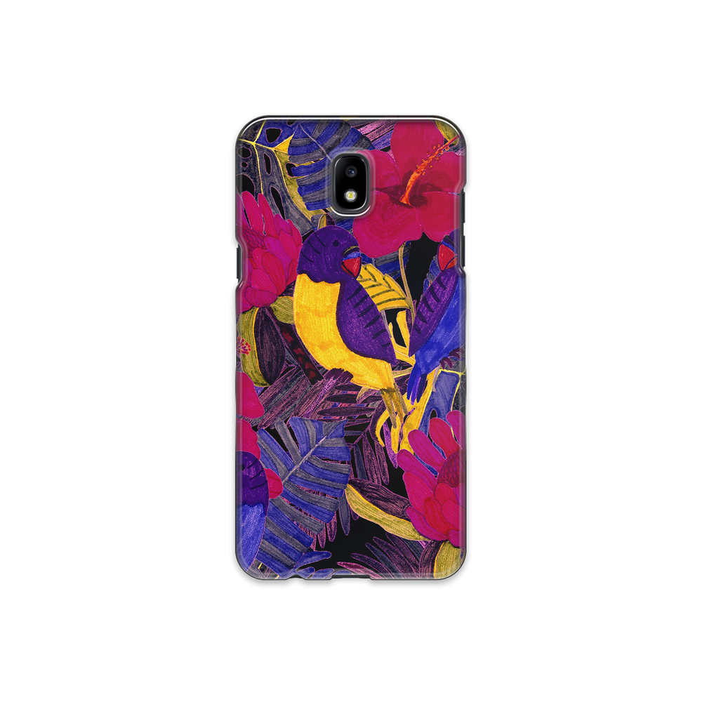 Painted Crimson Flower Samsung Galaxy J7 (2017) Phone Case