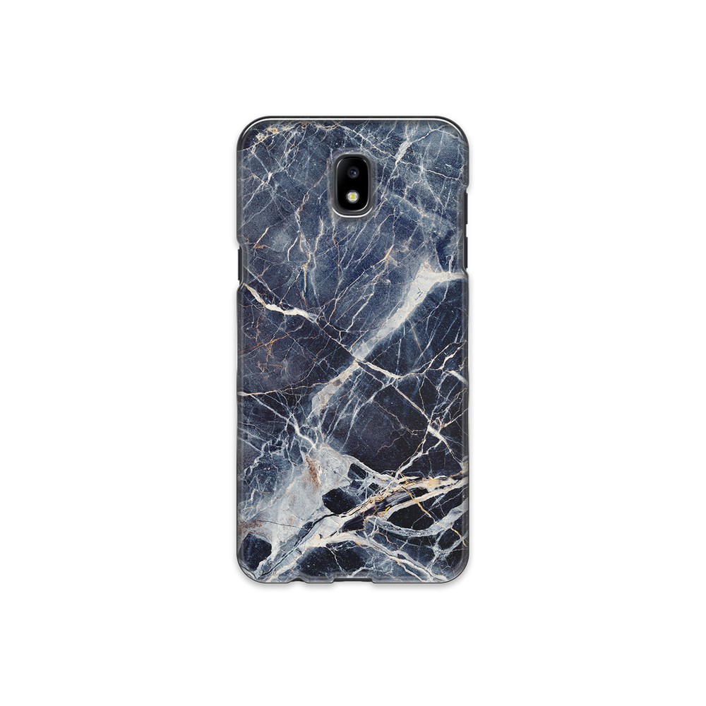 Blue & White Marble Luxury Samsung Galaxy J7 (2017) Phone Case