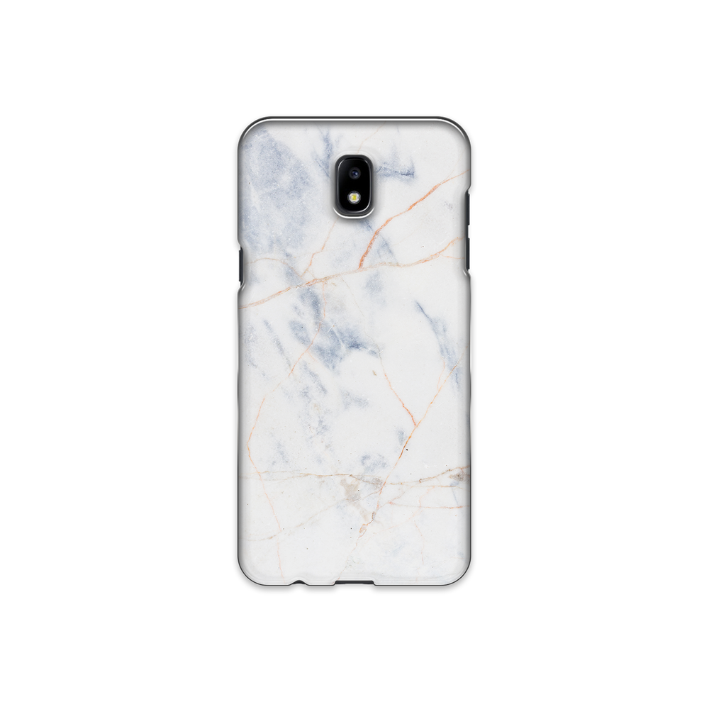 Thin White & Grey Marble Samsung Galaxy J7 (2017) Phone Case