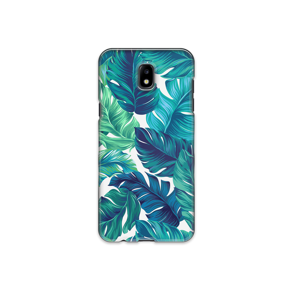 Green Tropical Leaves Samsung Galaxy J7 (2017) Phone Case
