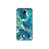 Green Tropical Leaves Samsung Galaxy J7 (2017) Phone Case