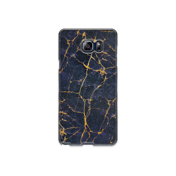 Granite Dark Blue & Gold Marble Samsung Galaxy Note 5 Phone Case