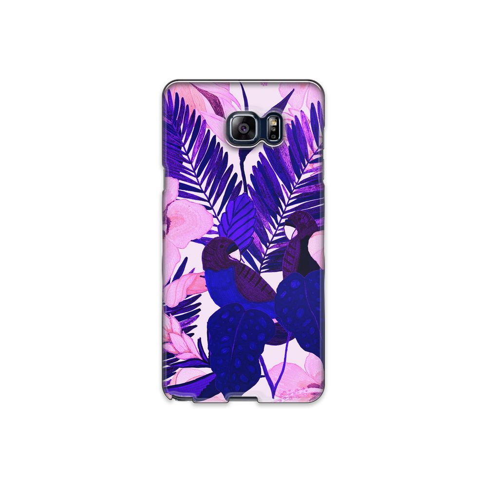 Purple Palm Leaf Samsung Galaxy Note 5 Phone Case