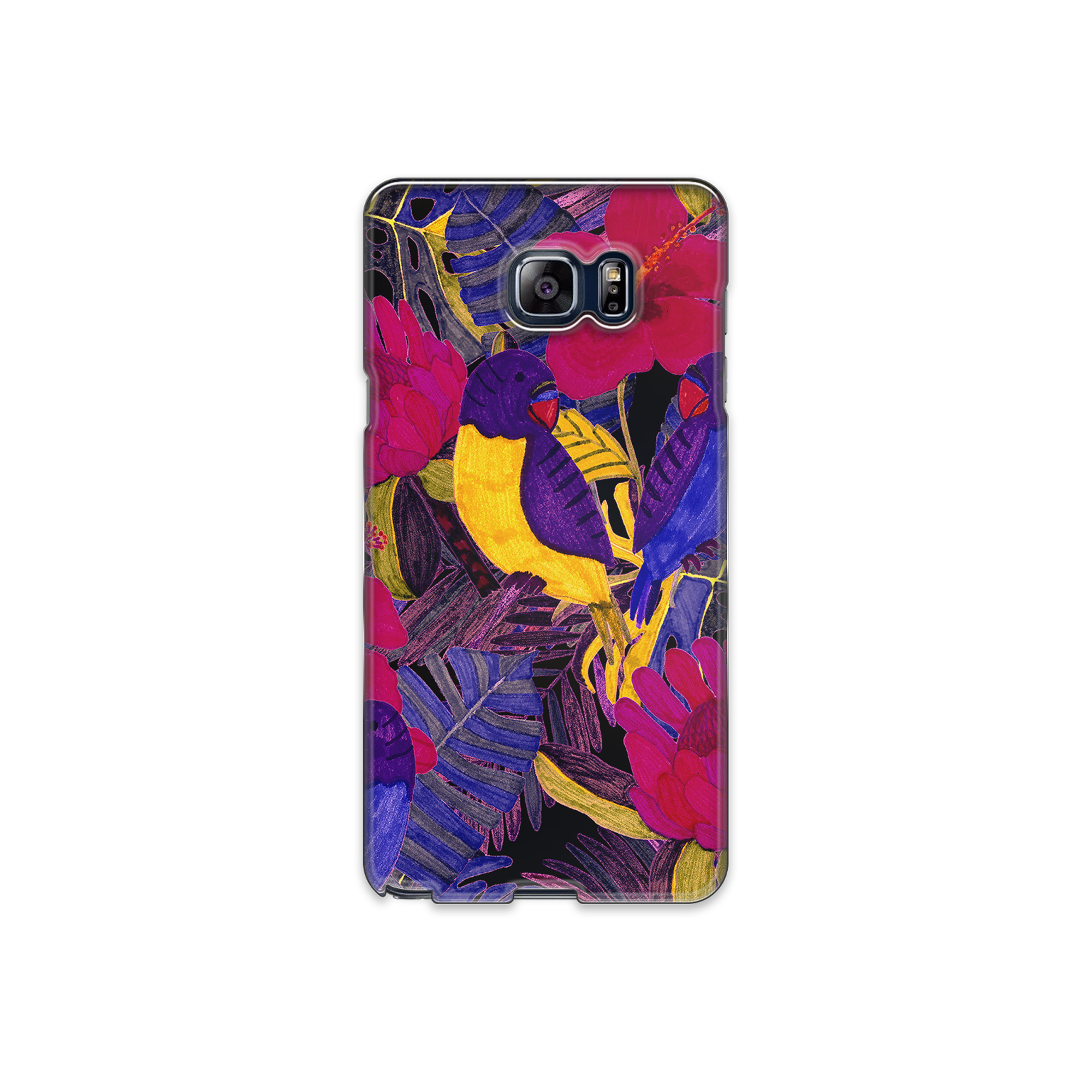 Painted Crimson Flower Samsung Galaxy Note 5 Phone Case