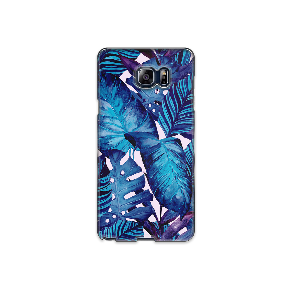 Blue Tropical Leaf Samsung Galaxy Note 5 Phone Case