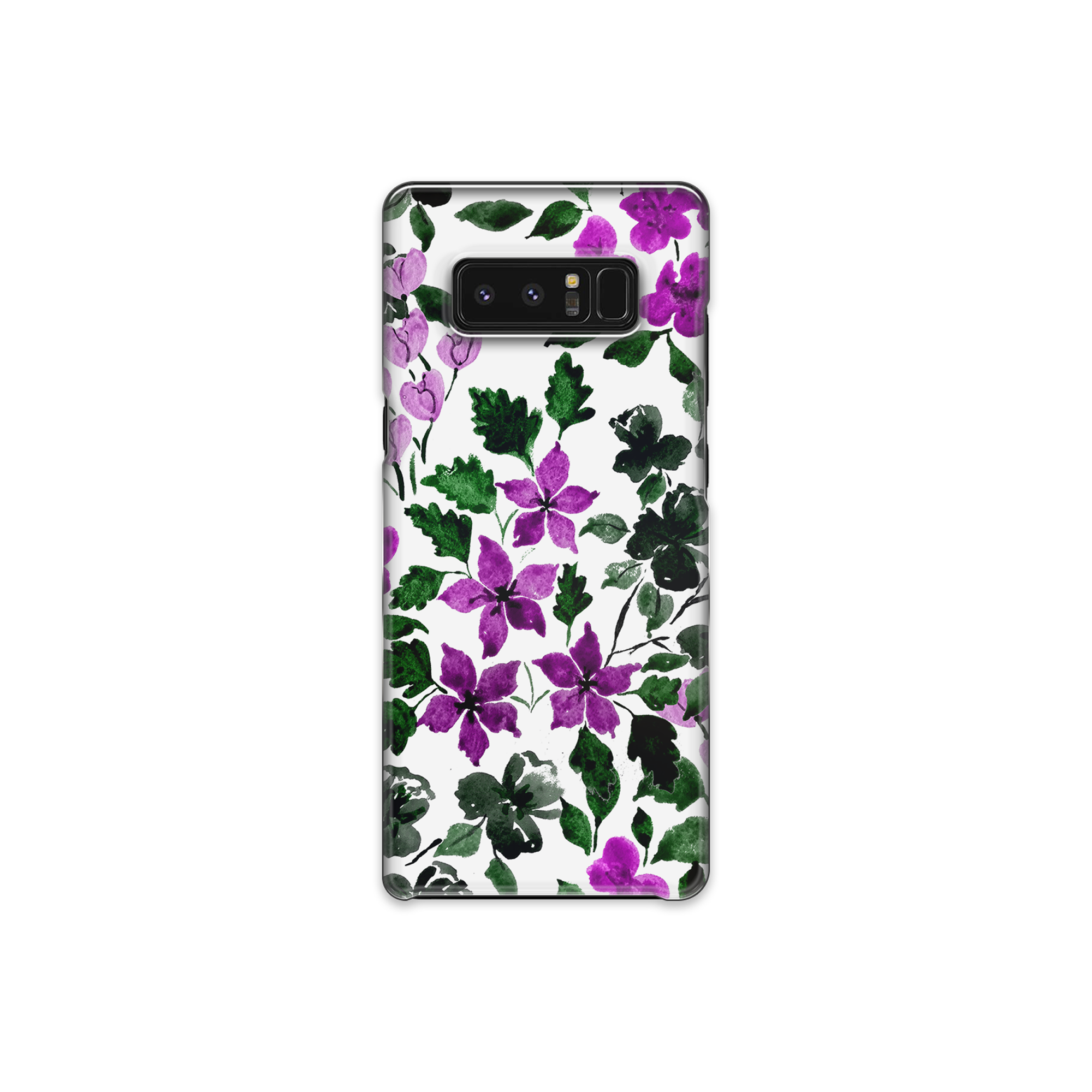 Purple Flower Art Samsung Galaxy Note 8 Phone Case