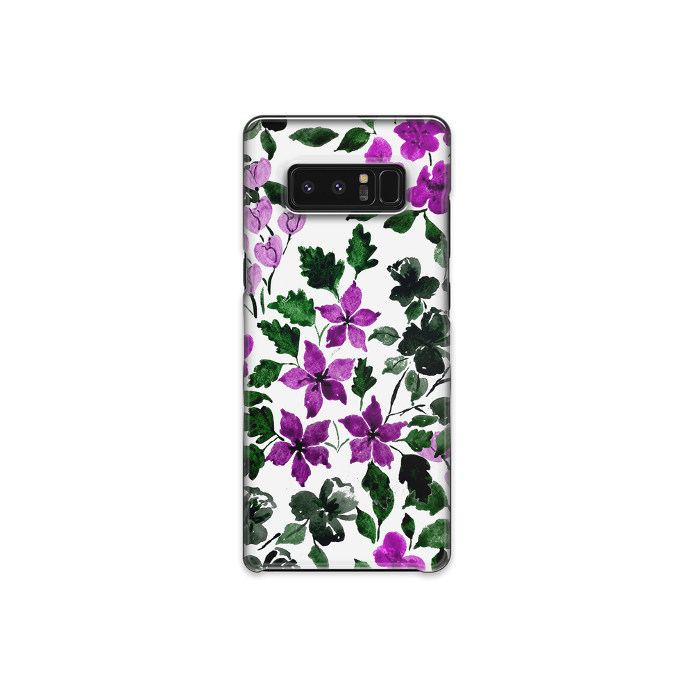 Purple Flower Art Samsung Galaxy Note 8 Phone Case