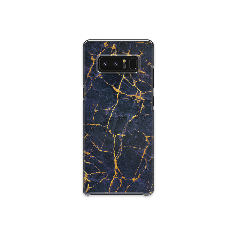 Granite Dark Blue & Gold Marble Samsung Galaxy Note 8 Phone Case
