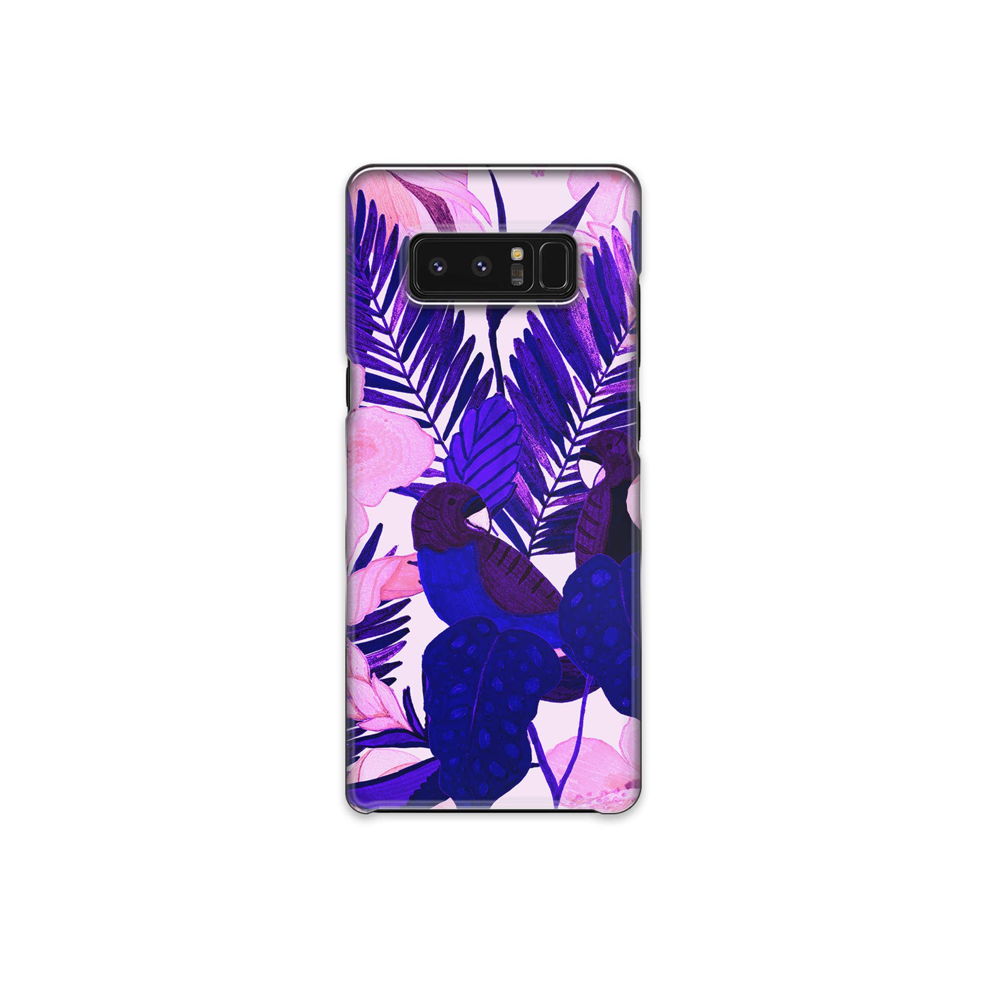 Purple Palm Leaf Samsung Galaxy Note 8 Phone Case