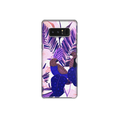 Purple and Pink Tropical Leaves Samsung Galaxy Note 8 Phone Case