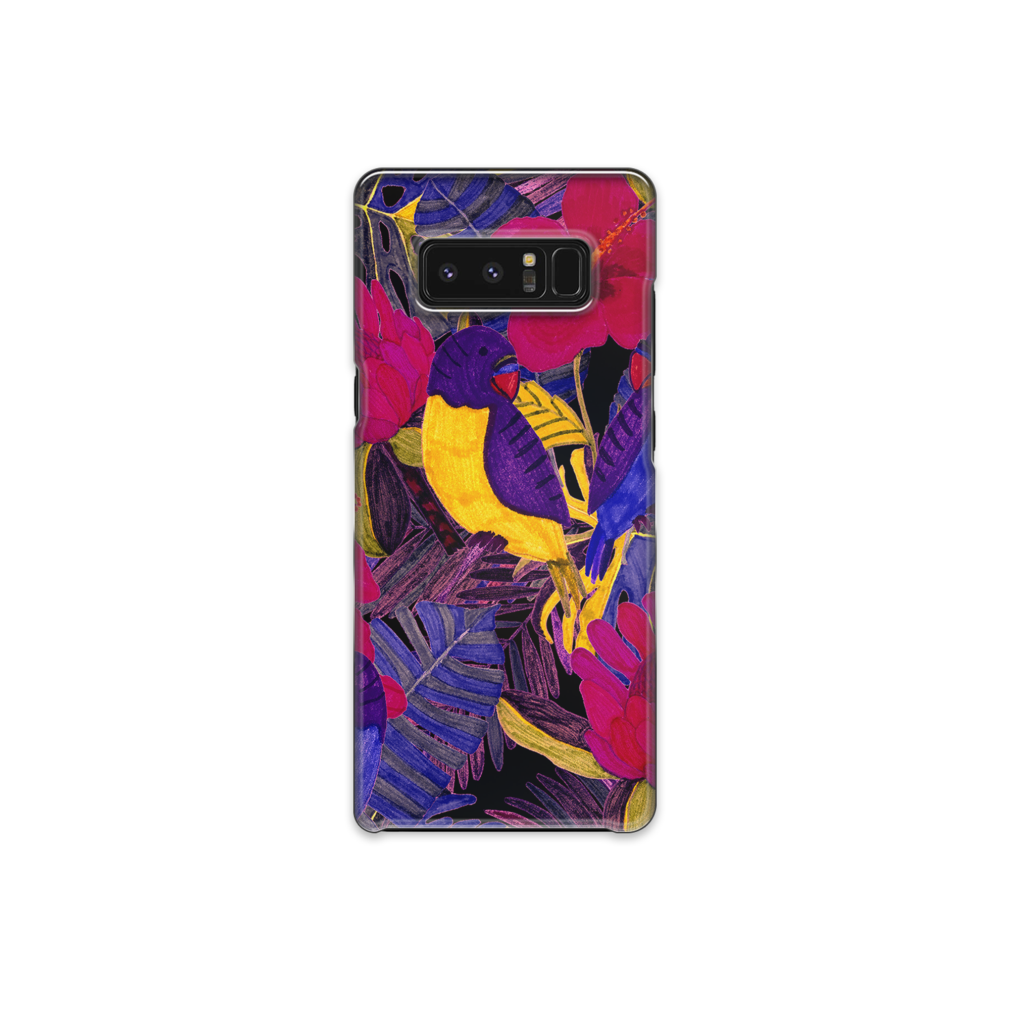 Painted Crimson Flower Samsung Galaxy Note 8 Phone Case