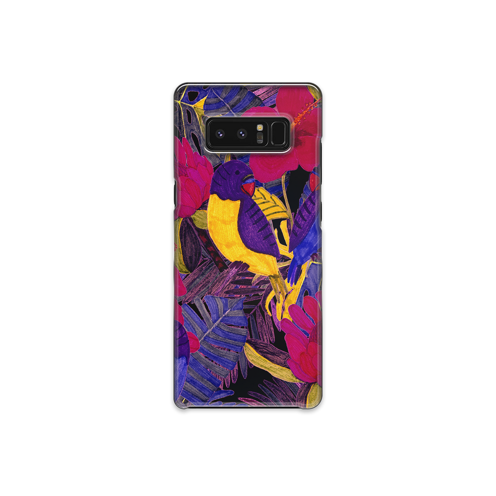 Painted Crimson Flower Samsung Galaxy Note 8 Phone Case