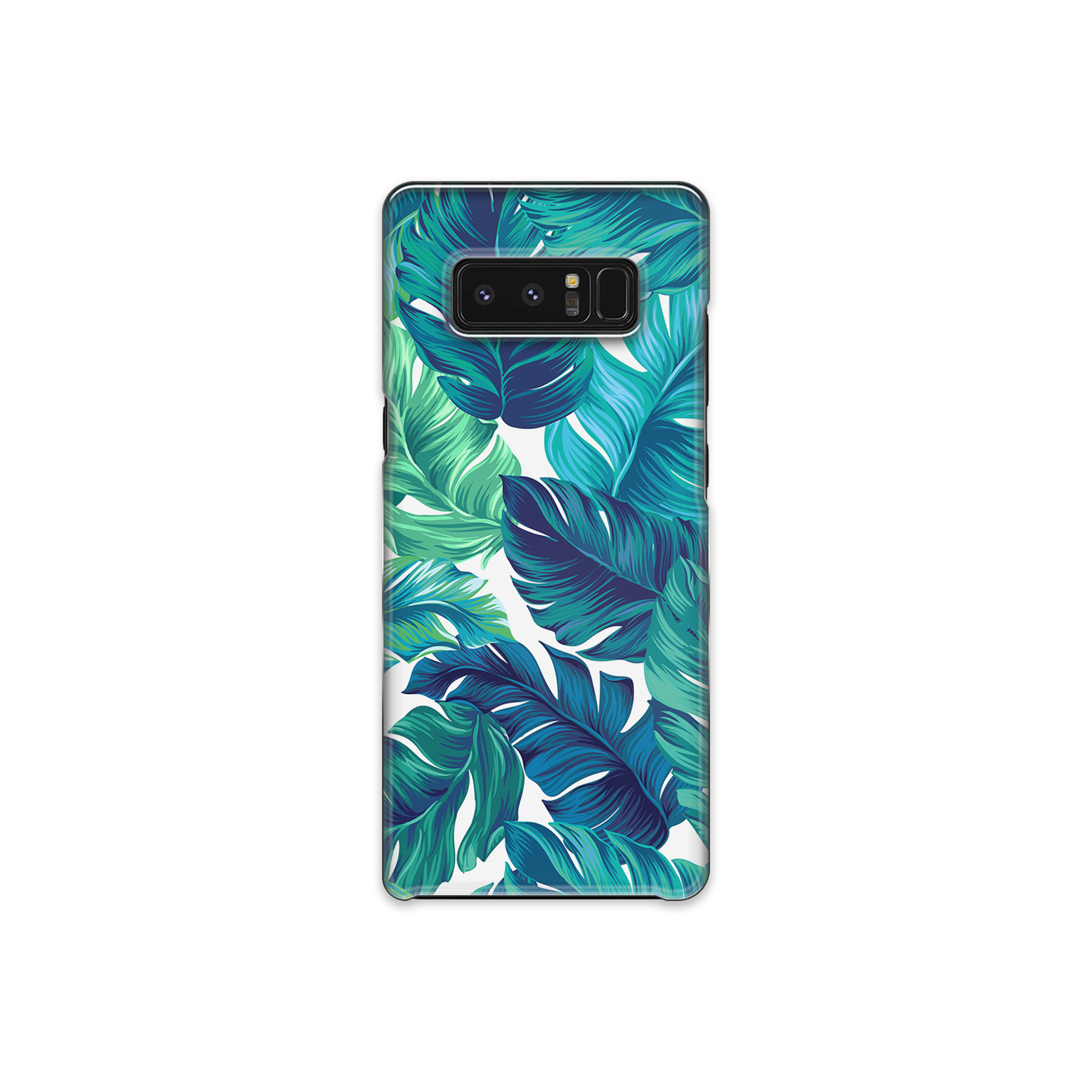 Green Tropical Leaves Samsung Galaxy Note 8 Phone Case