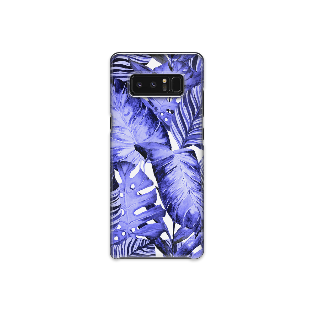 Purple Tropical Leaf Samsung Galaxy Note 8 Phone Case