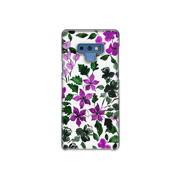Purple Flower Art Samsung Galaxy Note 9 Phone Case