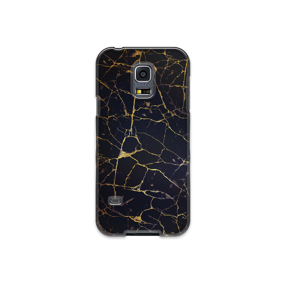 Black & Gold Marble Samsung Galaxy S5 Phone Case