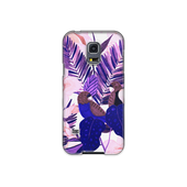 Purple and Pink Tropical Leaves Samsung Galaxy S5 Phone Case