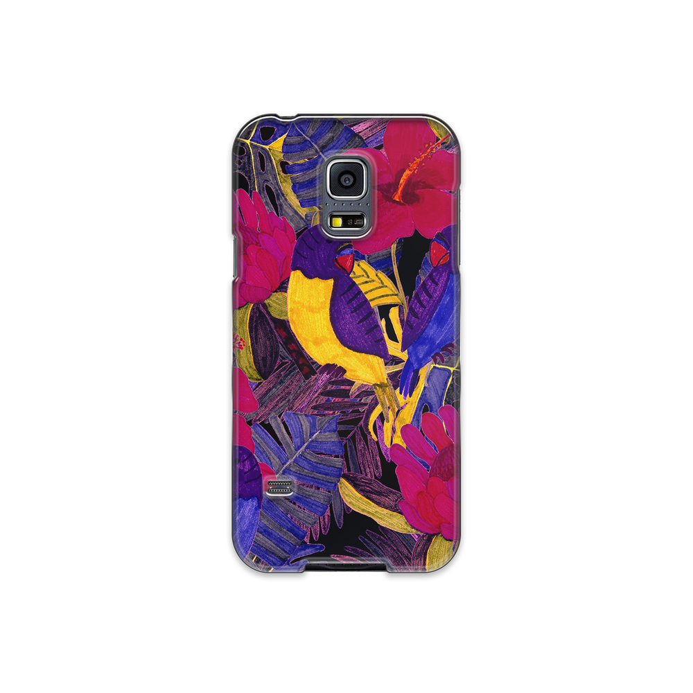 Painted Crimson Flower Samsung Galaxy S5 Phone Case