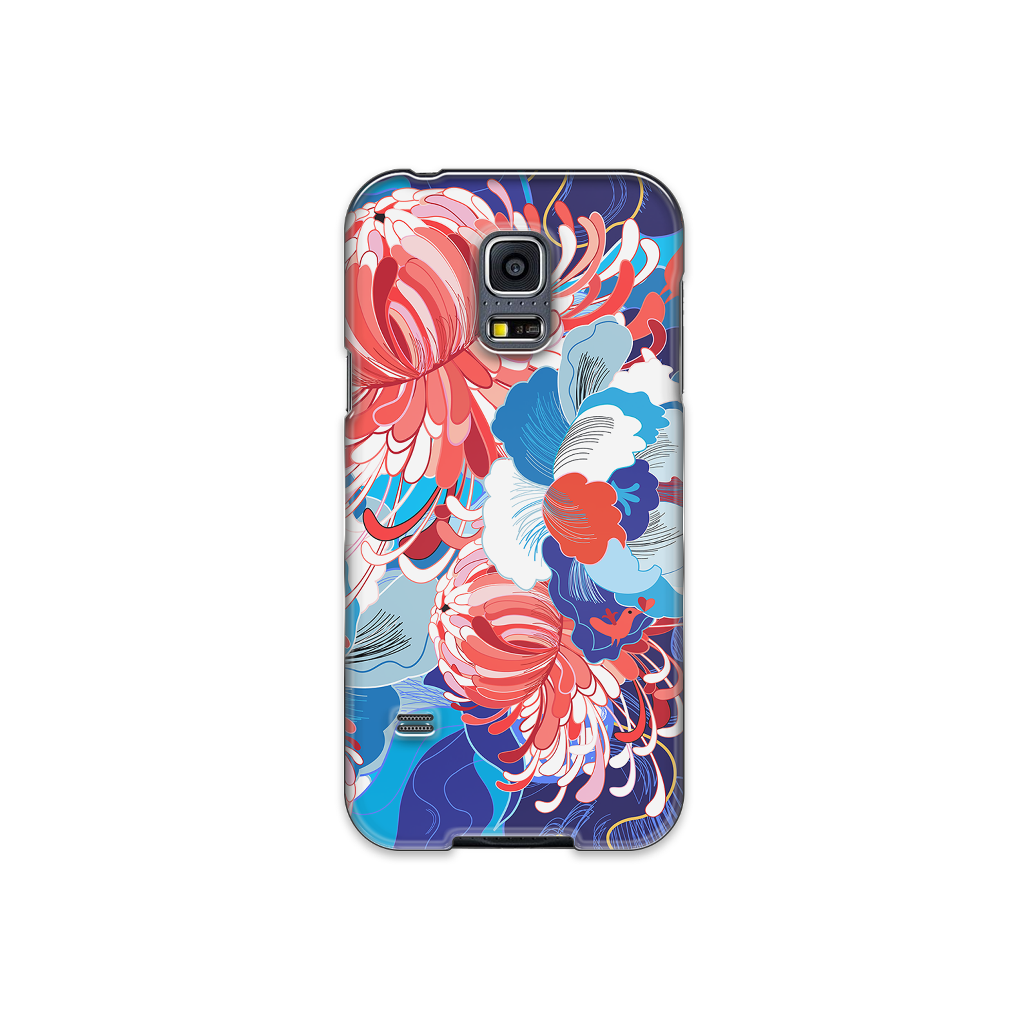 Watercolor Floral Art Samsung Galaxy S5 Phone Case