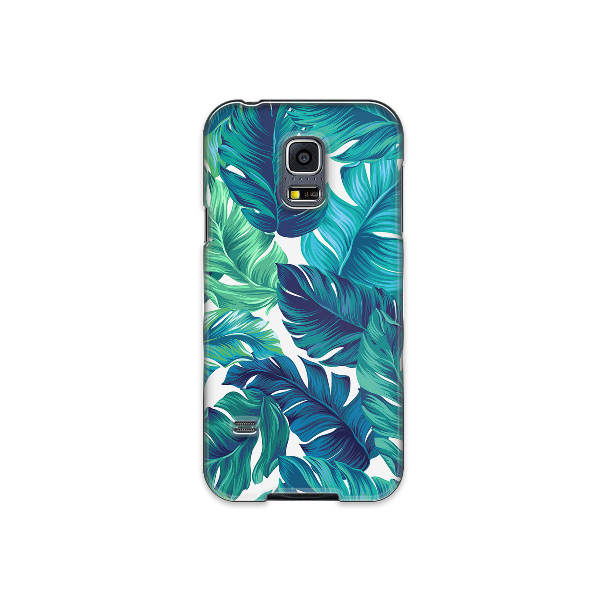 Green Tropical Leaves Samsung Galaxy S5 Phone Case