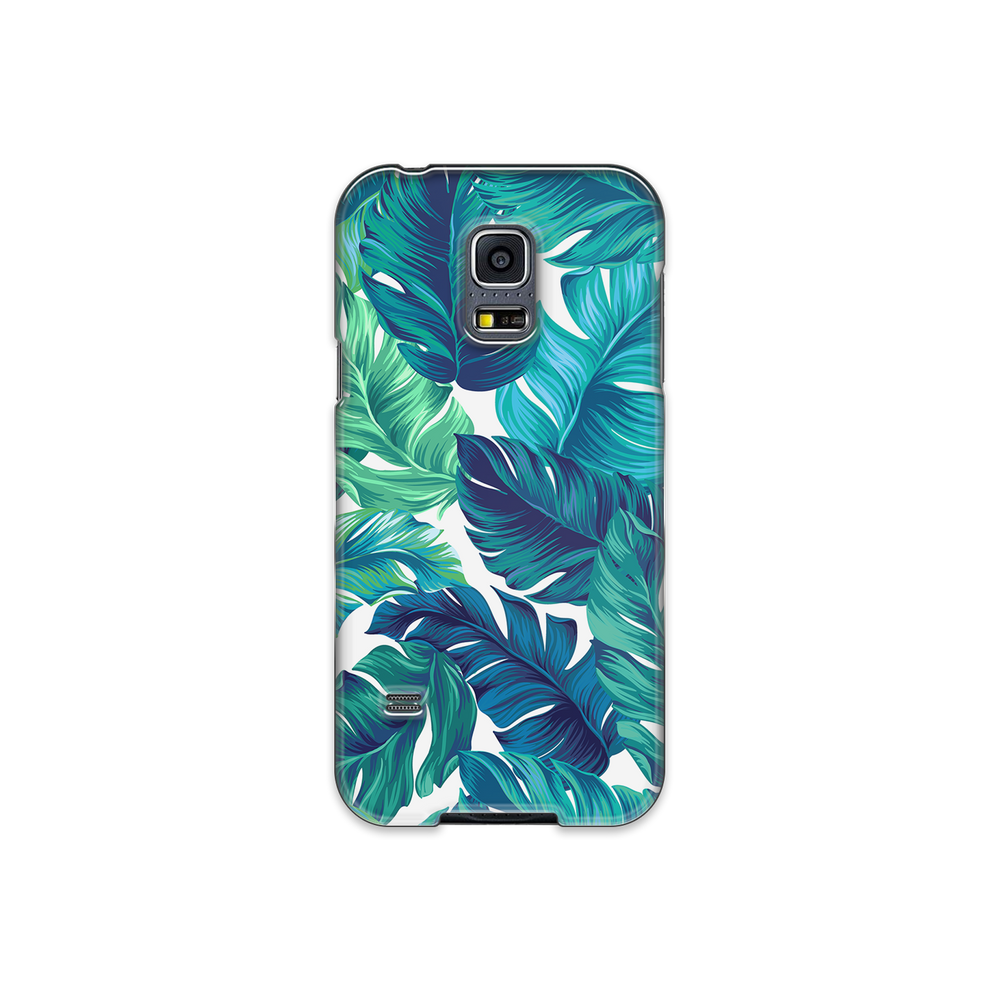 Green Tropical Leaves Samsung Galaxy S5 Phone Case