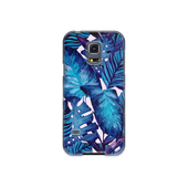 Blue Tropical Leaf Samsung Galaxy S5 Phone Case