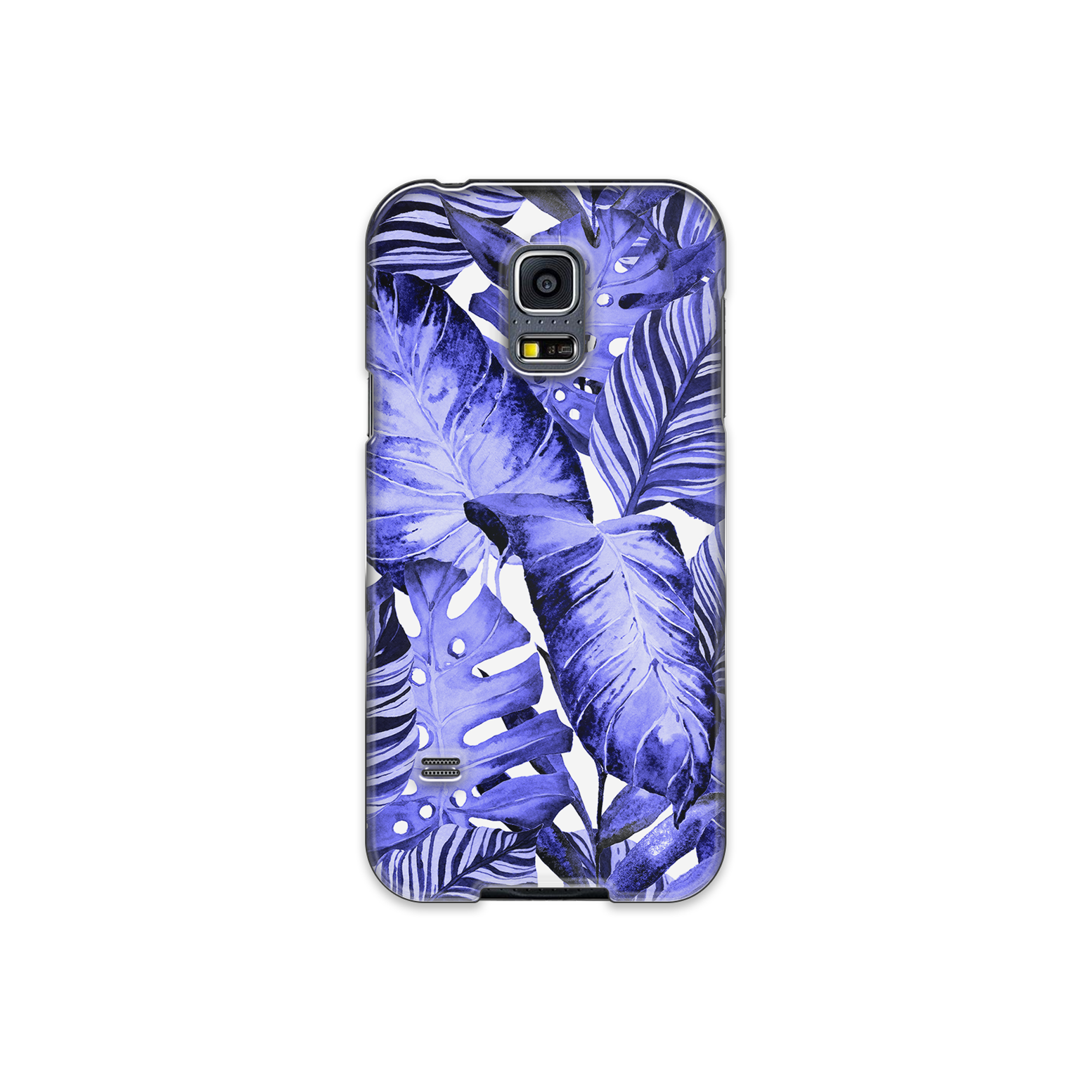 Purple Tropical Leaf Samsung Galaxy S5 Phone Case