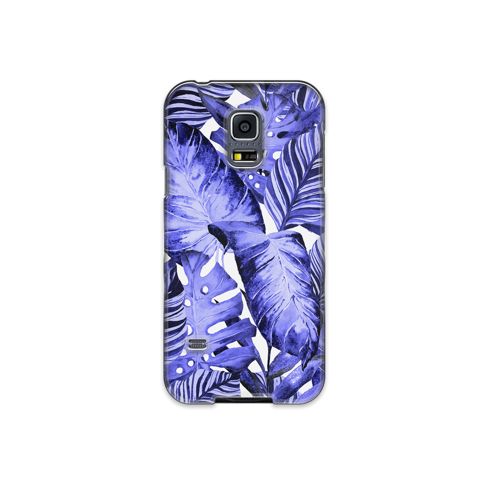 Purple Tropical Leaf Samsung Galaxy S5 Phone Case