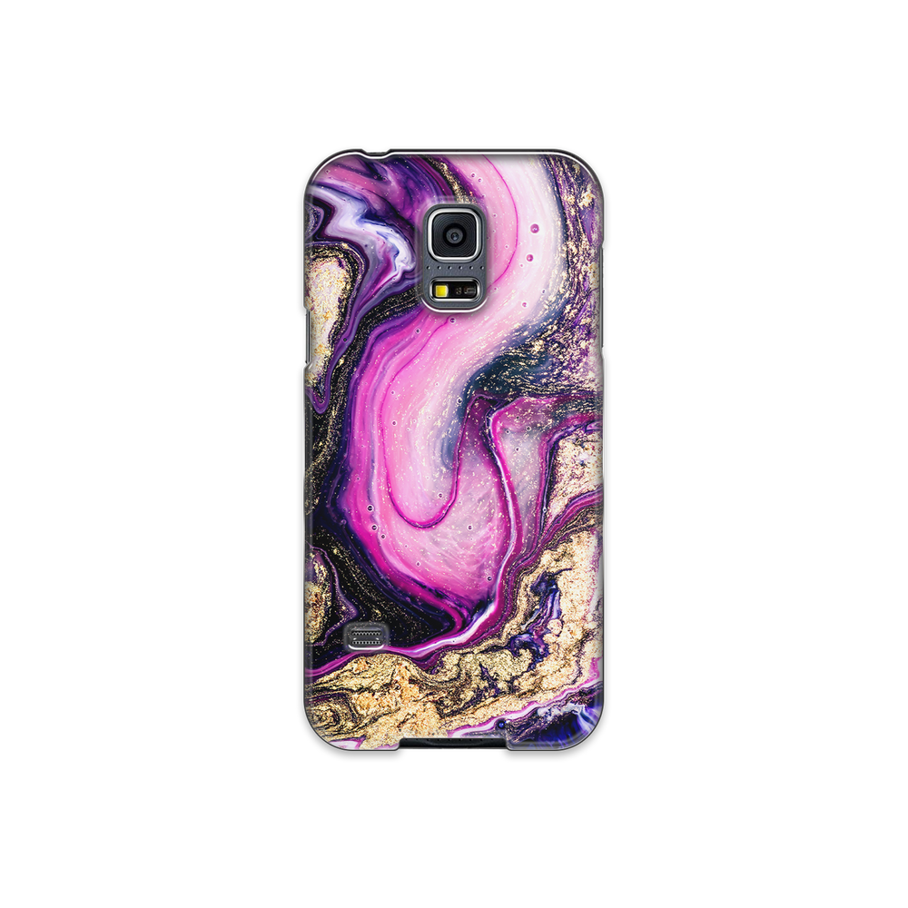 Purple & Gold Marble Samsung Galaxy S5 Phone Case