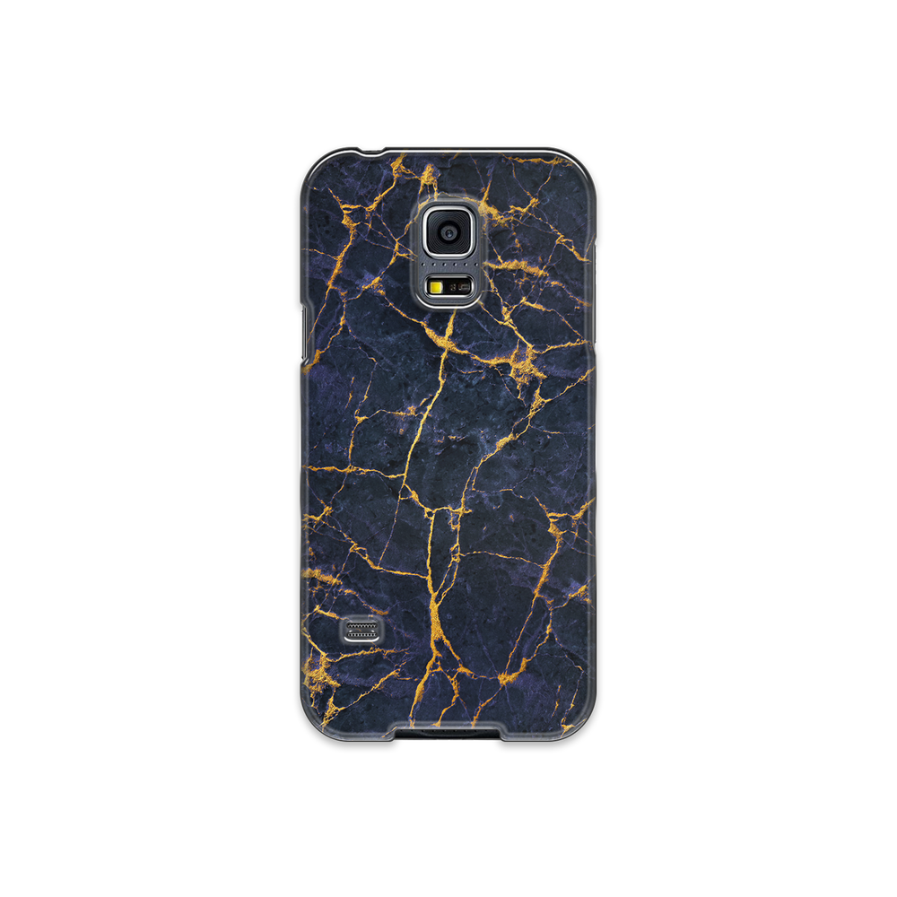 Granite Dark Blue & Gold Marble Samsung Galaxy S5 Phone Case