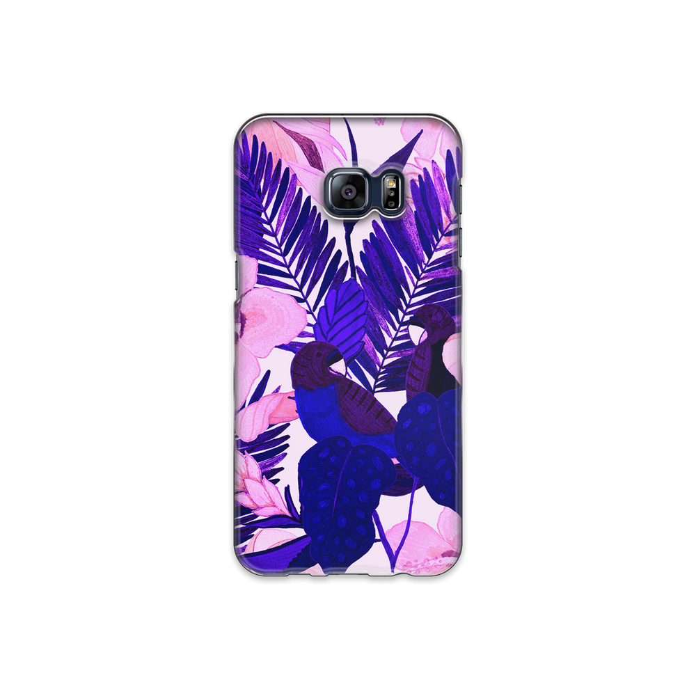 Purple Palm Leaf Samsung Galaxy S6 Edge Plus Phone Case