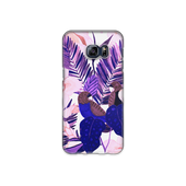 Purple and Pink Tropical Leaves Samsung Galaxy S6 Edge Plus Phone Case