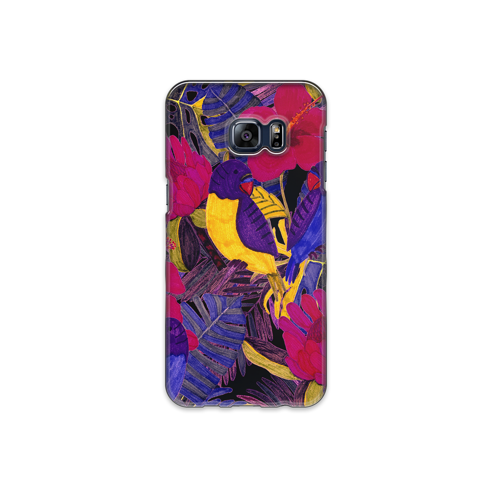 Painted Crimson Flower Samsung Galaxy S6 Edge Plus Phone Case