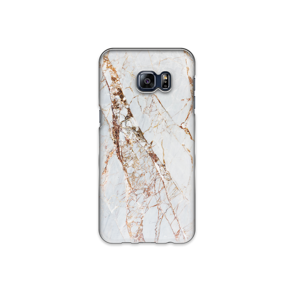 White & Gold Marble Samsung Galaxy S6 Edge Plus Phone Case
