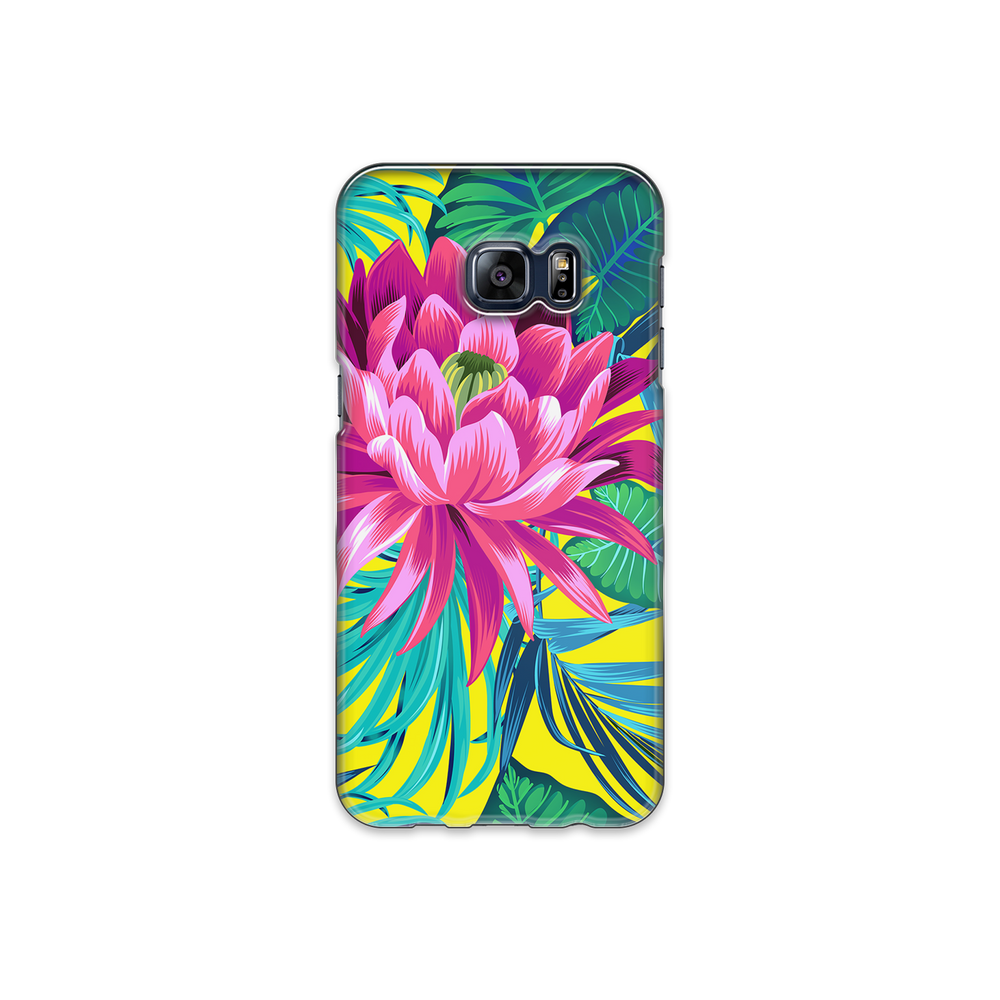 Pink Flower Samsung Galaxy S6 Edge Plus Phone Case