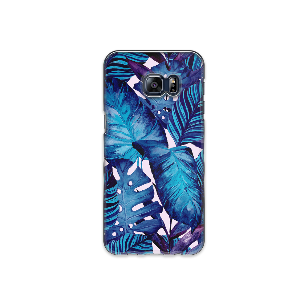 Blue Tropical Leaf Samsung Galaxy S6 Edge Plus Phone Case