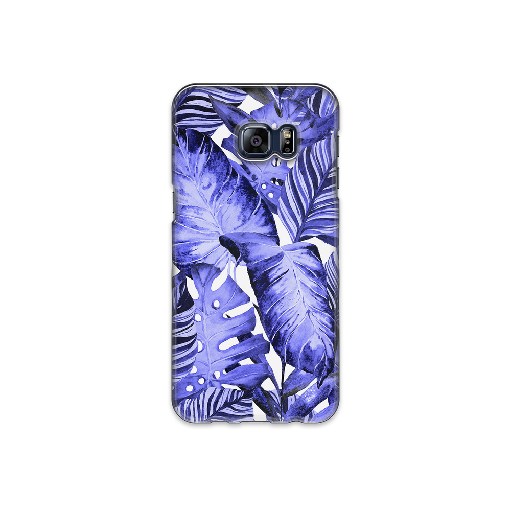 Purple Tropical Leaf Samsung Galaxy S6 Edge Plus Phone Case