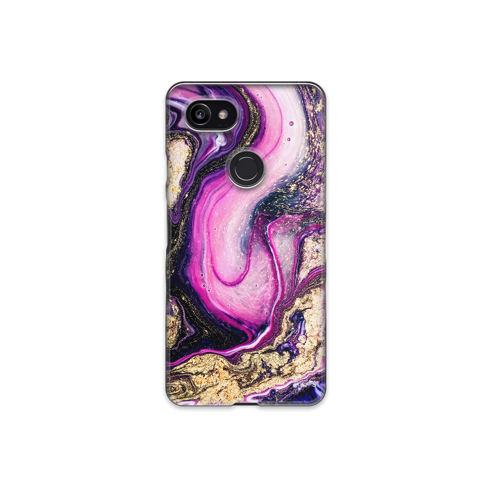 Purple & Gold Marble Google Pixel 2 XL Phone Case