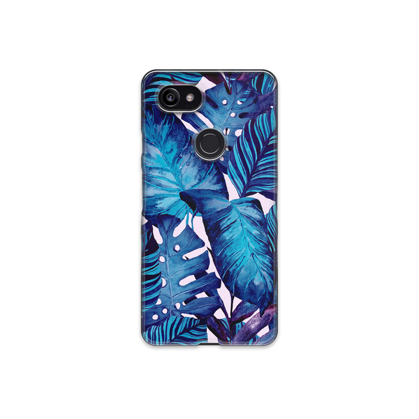 Blue Tropical Leaf Google Pixel 2 XL Phone Case