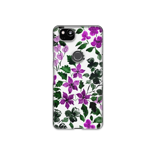 Purple Flower Art Google Pixel 2 Phone Case