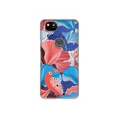 Blue and Red Floral Art Google Pixel 2 Phone Case
