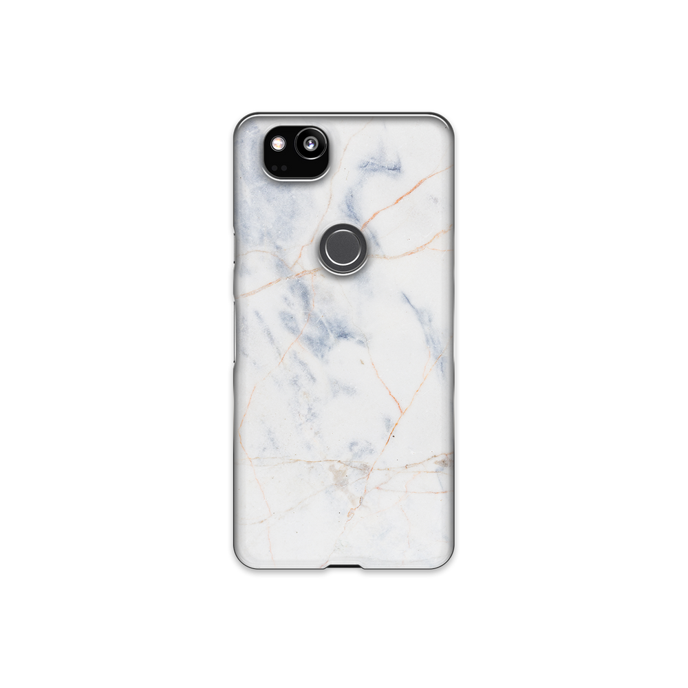 Thin White & Grey Marble Google Pixel 2 Phone Case
