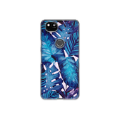 Blue Tropical Leaf Google Pixel 2 Phone Case