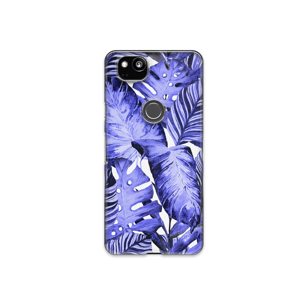 Purple Tropical Leaf Google Pixel 2 Phone Case