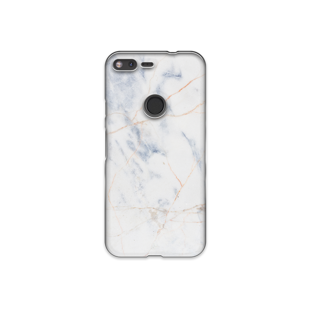 Thin White & Grey Marble Google Pixel XL Phone Case